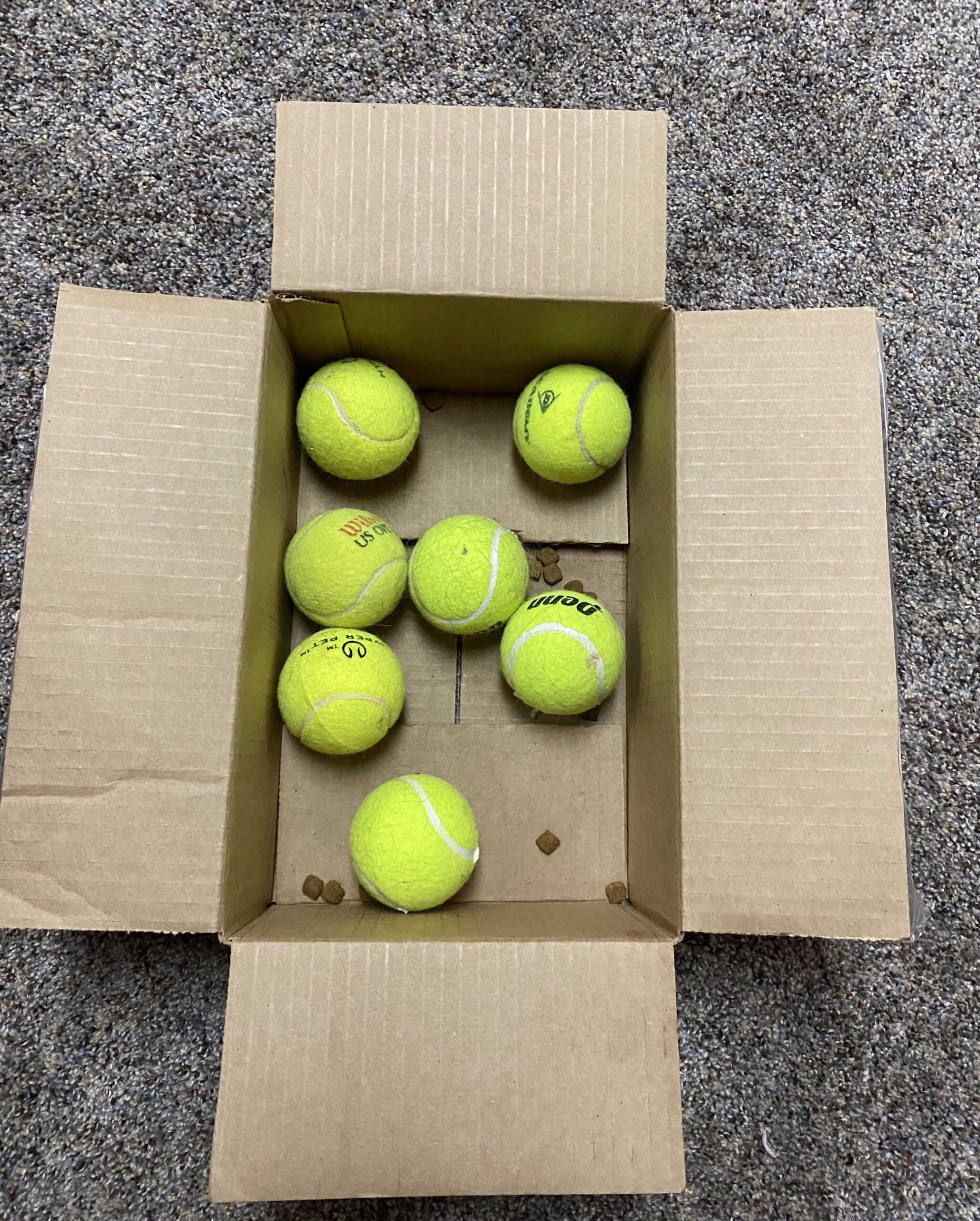 multiple tennis balls